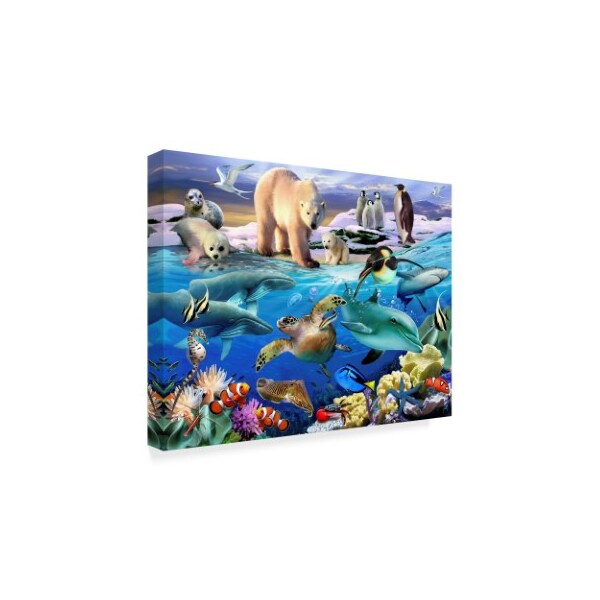 Howard Robinson 'Arctic Animal Scene' Canvas Art,18x24